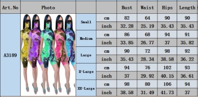 Summer Tie Dye Bodycon Rompers with Face Cover