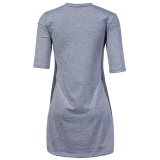 Summer Grey Pocket Shirt Dress