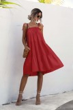 Summer Knot Straps A-line Casual Dress