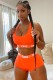 Summer Sports Fitness Two Piece Shorts Set