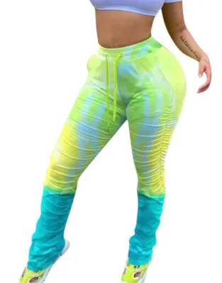 Casual Tie Dye Stracked Track Pants