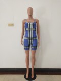 Sexy Straps Plaid Bodycon Rompers