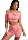 Summer Sheer Two Piece Shorts Set