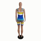 Sexy Colorful Sleeveless Casual Rompers
