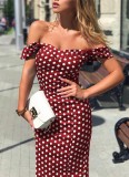 Summer Vintage Polka Midi Dress