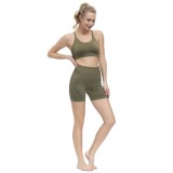 Sexy Fitness Yoga Bra and Shorts Set