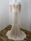 Maternity Plain Color Sweetheart Mermaid Wedding Dress