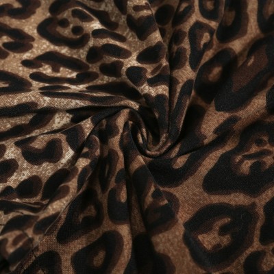 Sexy Black Vest and Leopard Shorts Pajama Set