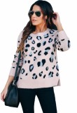 Regular O-Neck Leopard Sweater