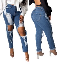 Sexy Ripped High Waist Fit Jeans