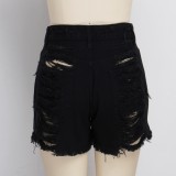 Sexy Ripped High Waist Denim Shorts