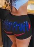 Summer Cute Print Sexy Snack Biker Shorts