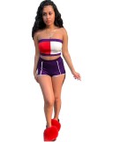 Sports Sexy Bandeau Top and Shorts Set