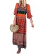 Summer Boho Print Long Dress