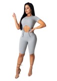 Summer Sexy Tie Up Bodycon Rompers