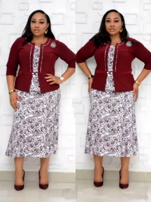 Plus Size Mother of the Bride Two Piece Long Dress