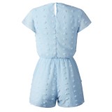 Summer Wrapped Flower Chiffon Rompers