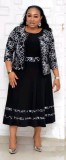 Plus Size Mother of the Bride Two Piece Long Dress