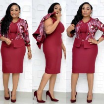 Plus Size Mother of the Bride Two Piece Dress