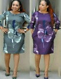 Plus Size Mother of the Bride Floral Dress