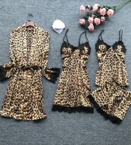 4PC Leopard Pajama Set