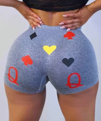 Summer Sexy Print Biker Shorts