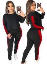 Autumn Two Piece Contrast Tracksuit