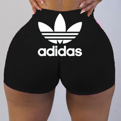 Sexy Print High Waist Fitness Yoga Shorts