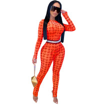 African Sexy Print Long Sleeve Bodycon Jumpsuit