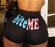 Summer Sports Fitness High Waist Print Shorts