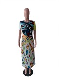Summer Colorful African Long Casual Dress