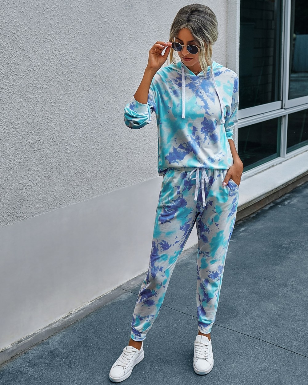 tie dye tracksuit set plus size