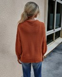 Autumn Stripes Regular Loose Knit Top