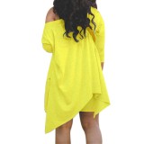 Plus Size Solid Color Two Piece Shorts Set