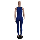 Sports Sleeveless Bodycon Jumpsuit