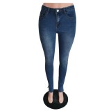 Sexy High Waist Tight Slit Jeans