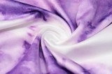 Tie Dye Purple Off Shoulder Mini Dress