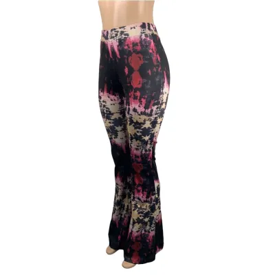 Sexy Tie Dye High Waist Trousers