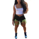 Sexy Damaged Ripped Jeans Shorts