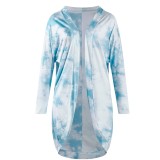 Autumn Tie Dye Irregular Long Cardigans