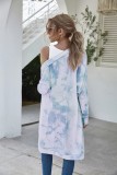 Autumn Tie Dye Irregular Long Cardigans