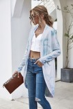 Autumn Tie Dye Irregular Long Cardigans