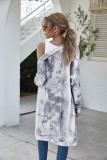 Autumn Tie Dye Irregular Long Cardigans