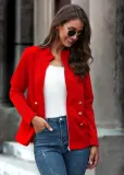 Autumn Regular Plain Zipper Jacket
