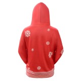 Women Christmas Red Hoody Shirt