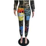 African Casual High Waist Contrast Trousers
