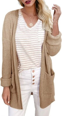 Autumn High Low Pocket Long Cardigans with Side Slits