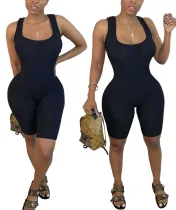 Sports Knitted Sleeveless Bodycon Rompers