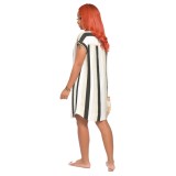 Summer Wide Striped Long Blouse Dress