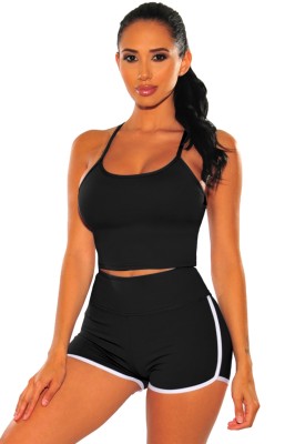 Summer Sports Halter Vest and Shorts Set